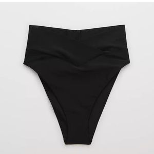 Aerie XL Crossover Black Cheeky Bikini bottoms